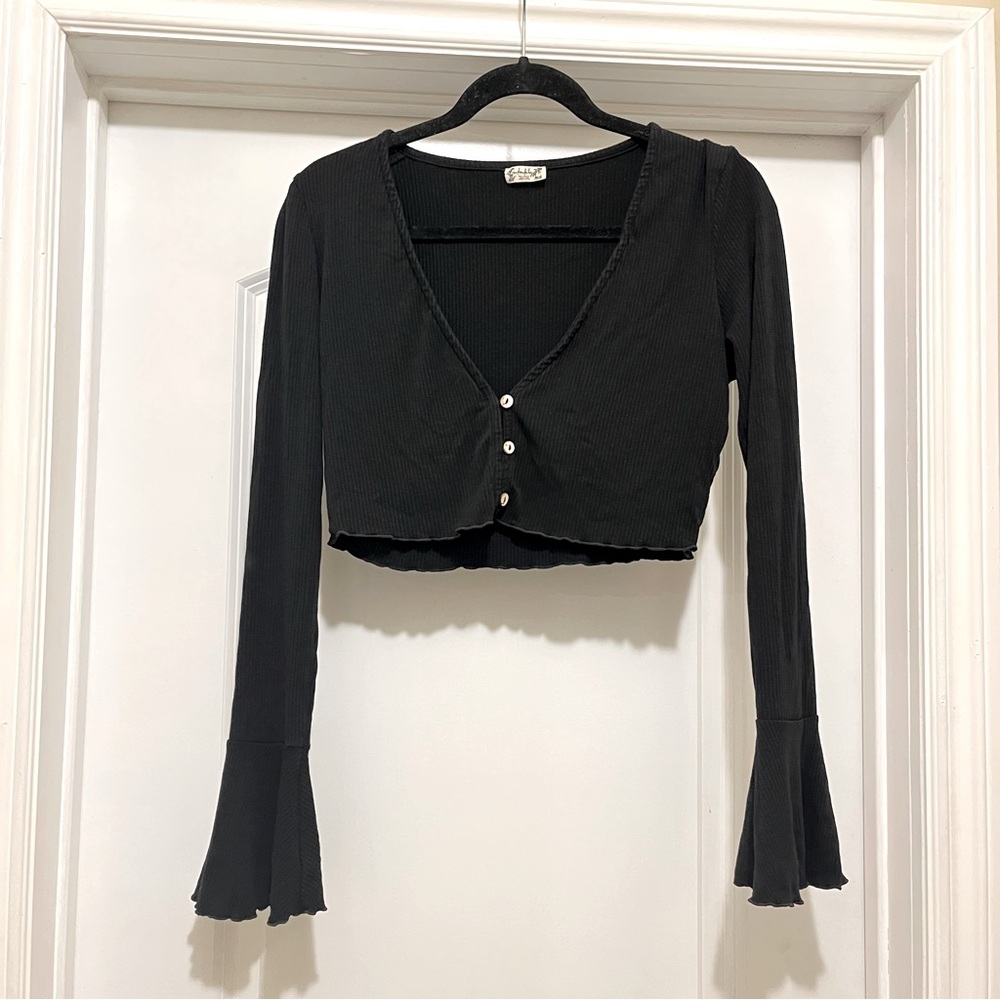 Free People Intimately Cropped Cardigan